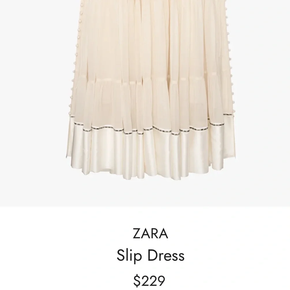 Zara collection 2023 Slip Dress
Cream Maxi Dress
Zara studio - Picture 11 of 16